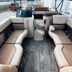 2025 Godfrey AquaPatio 25′ Flip Lounge Tritoon – 255 SFL