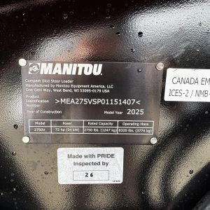 2025 MANITOU Skid Steers 2750V